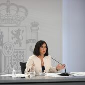 La ministra de Sanidad, Carolina Darias, comparece tras el Consejo Interterritorial