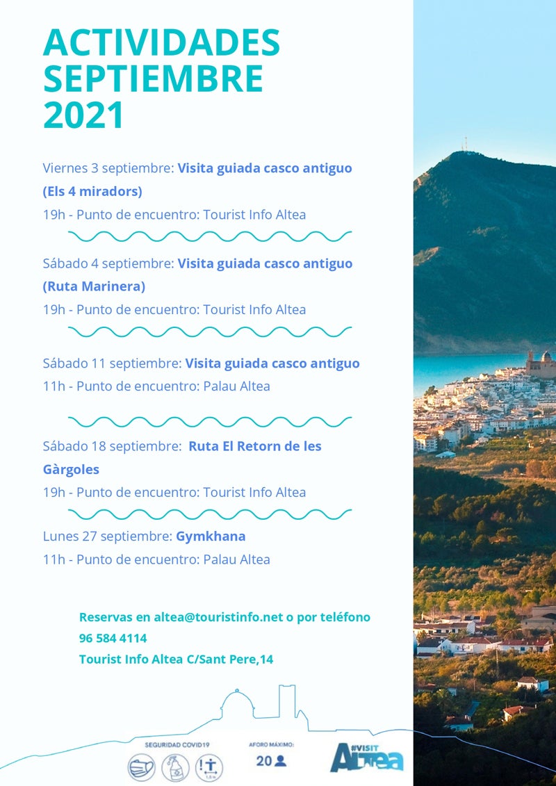 El ayuntamiento de Altea decide prorrogar un mes sus microrrutas guiadas por el municipio El ayuntamiento de Altea decide prorrogar un mes sus microrrutas guiadas por el municipio