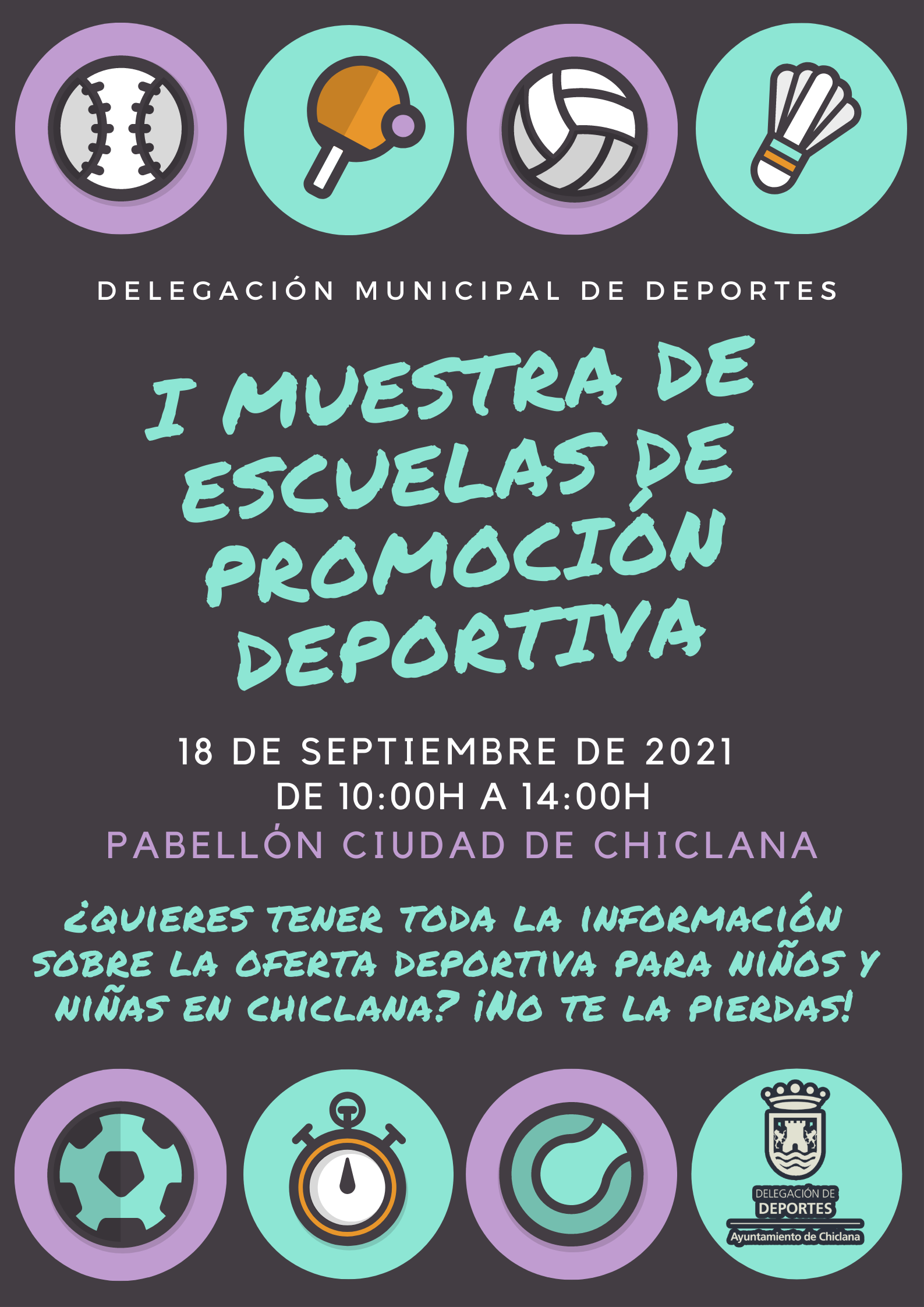 Chiclana pone en marcha la primera Muestra de Escuelas de Promoción Deportiva Chiclana pone en marcha la primera Muestra de Escuelas de Promoción Deportiva