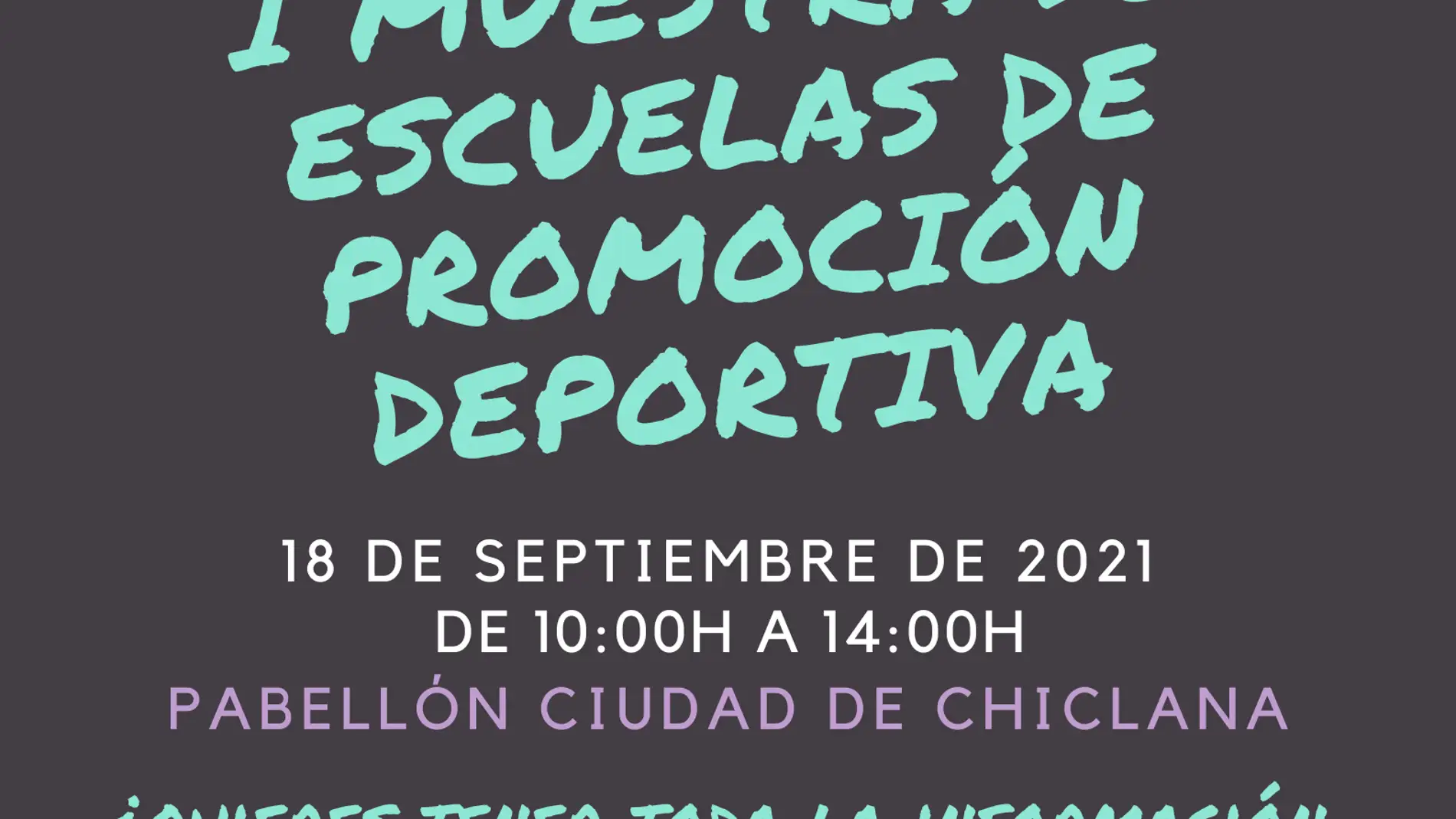 Cartel del evento que se celebrará en Chiclana
