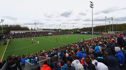 Partido de hockey hierba