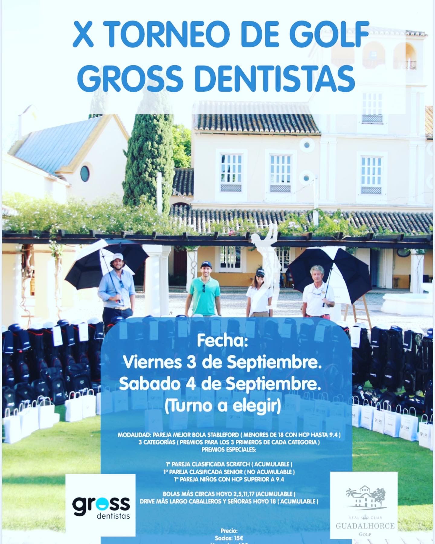 Más de 300 golfistas participan en la X edición del Torneo Gross Dentistas Más de 300 golfistas participan en la X edición del Torneo Gross Dentistas