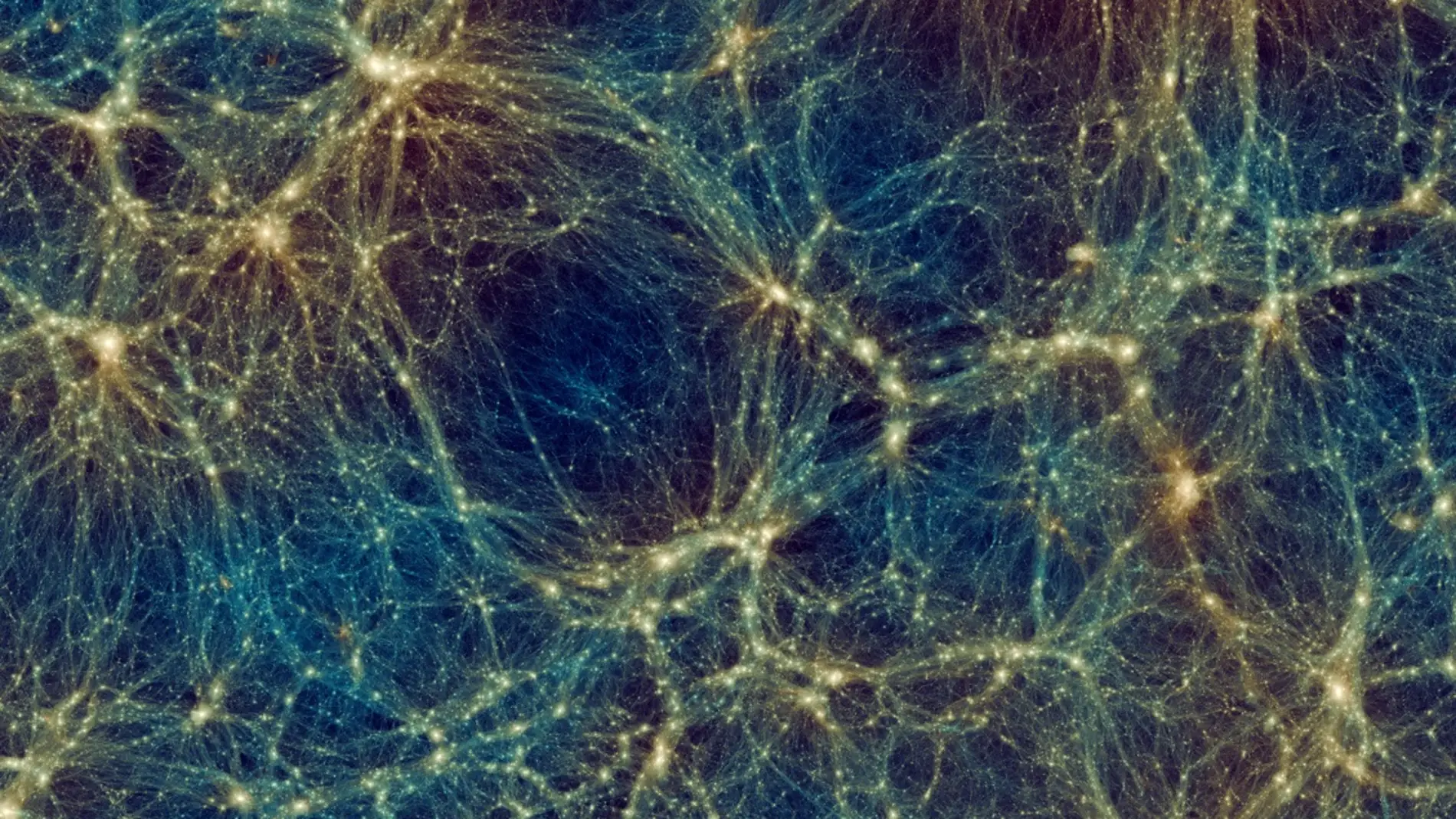 Simulación de la estructura a gran escala del universo Simulación de la estructura a gran escala del universo