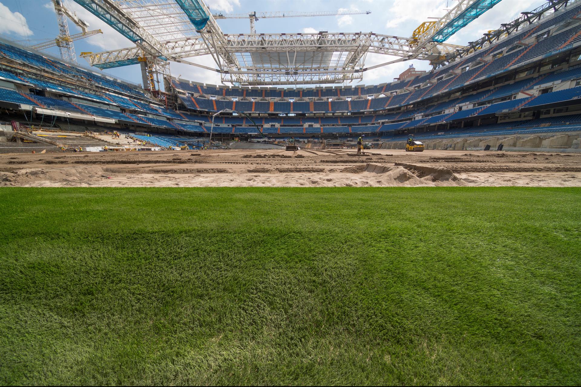 Así luce el estadio Santiago Bernabéu en el regreso del Real Madrid Así luce el estadio Santiago Bernabéu en el regreso del Real Madrid