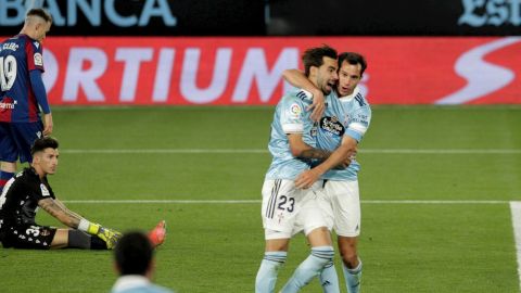  Los jugadores del Celta, Brais M&eacute;ndez y el argentino Augusto Solari 