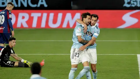 Los jugadores del Celta, Brais Méndez y el argentino Augusto Solari Los jugadores del Celta, Brais Méndez y el argentino Augusto Solari