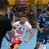 Momento del partido del Balonmano Nava Momento del partido del Balonmano Nava