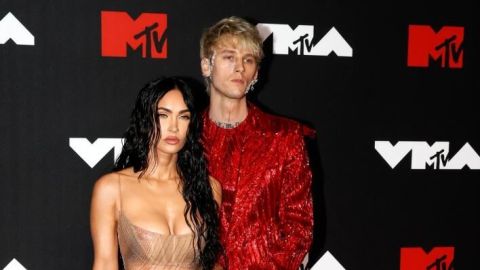 Megan Fox y el rapero Machine Gun Kelly.