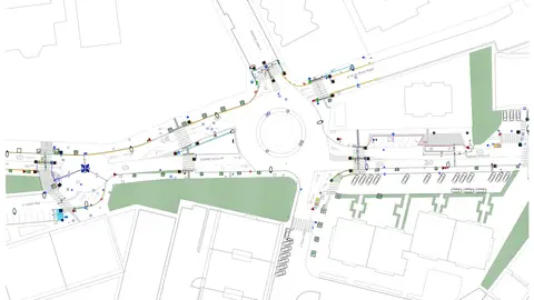 Obras en la Av. Doctor Marañón de Alcalá de Henares Obras en la Av. Doctor Marañón de Alcalá de Henares