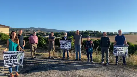 Parque Eólico Aldane Ayuntamientos contra el proyecto