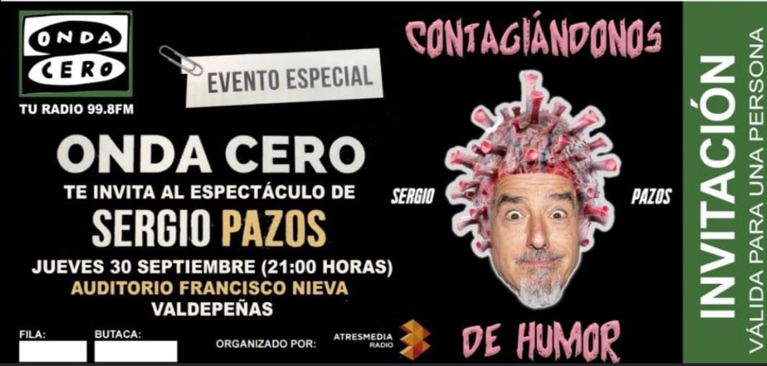 Esta noche tendremos con nosotros a Sergio Pazos para pasar un buen rato Esta noche tendremos con nosotros a Sergio Pazos para pasar un buen rato