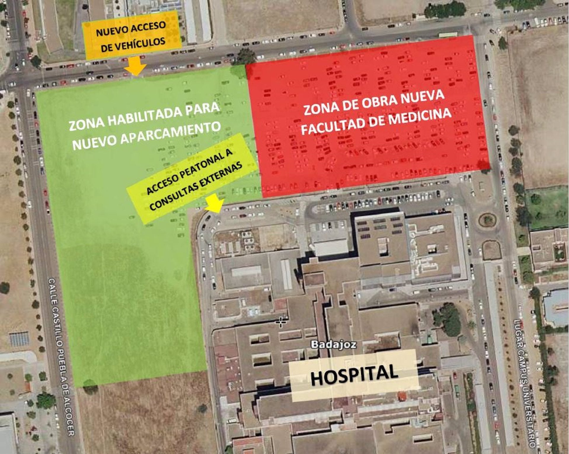 El Jueves arrancan las obras de la Nueva Facultad de Medicina de la UNEX en Badajoz El Jueves arrancan las obras de la Nueva Facultad de Medicina de la UNEX en Badajoz