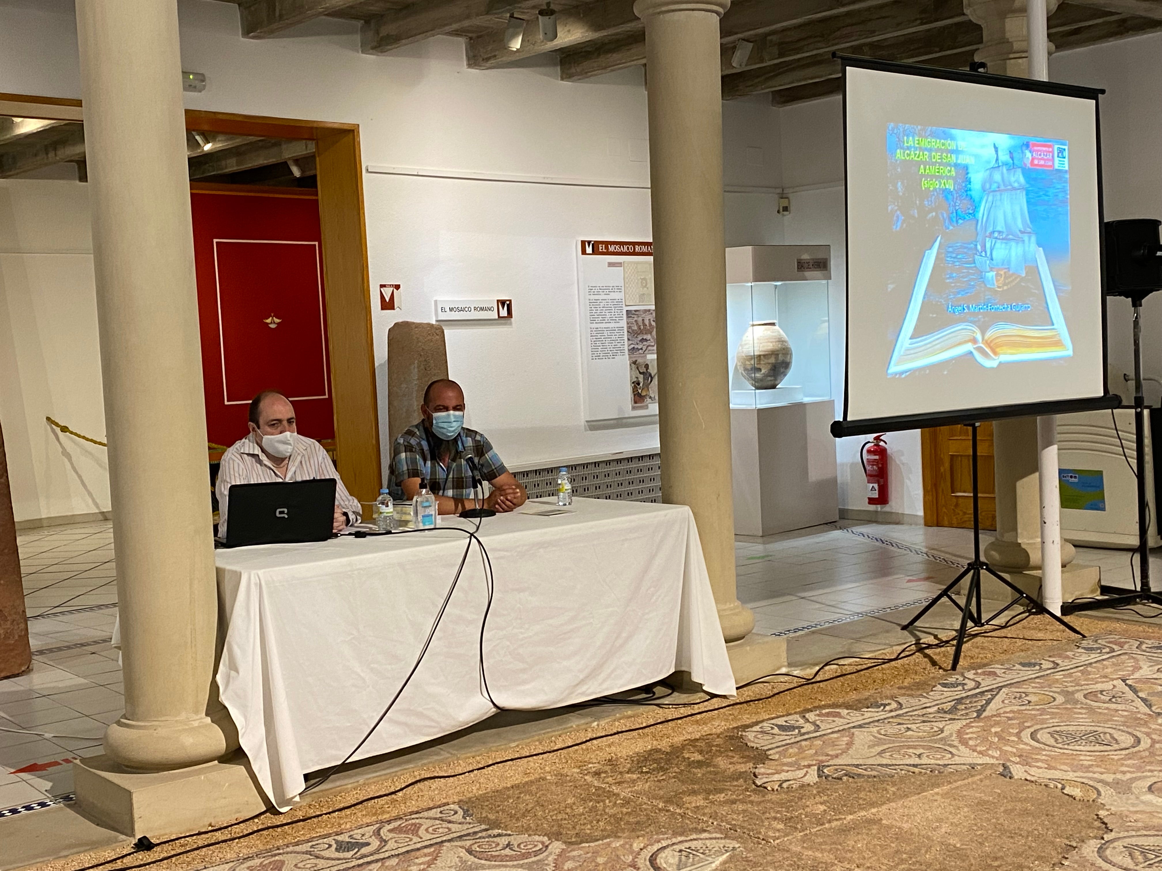 Ángel Martín-Fontecha presenta su tesela entorno al centenar de alcazareños que emigraron a América en el siglo XVI Ángel Martín-Fontecha presenta su tesela entorno al centenar de alcazareños que emigraron a América en el siglo XVI