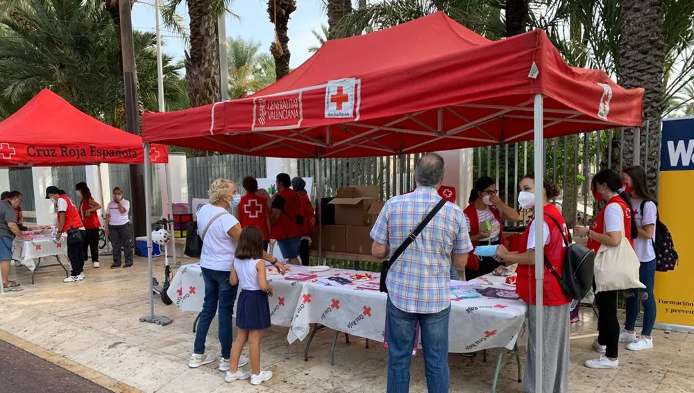 Celebración en Elche de Cruz Roja del Día Internacional de la Juventud 2021.
