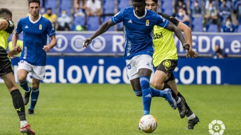 Obeng, en el partido frente al Girona.