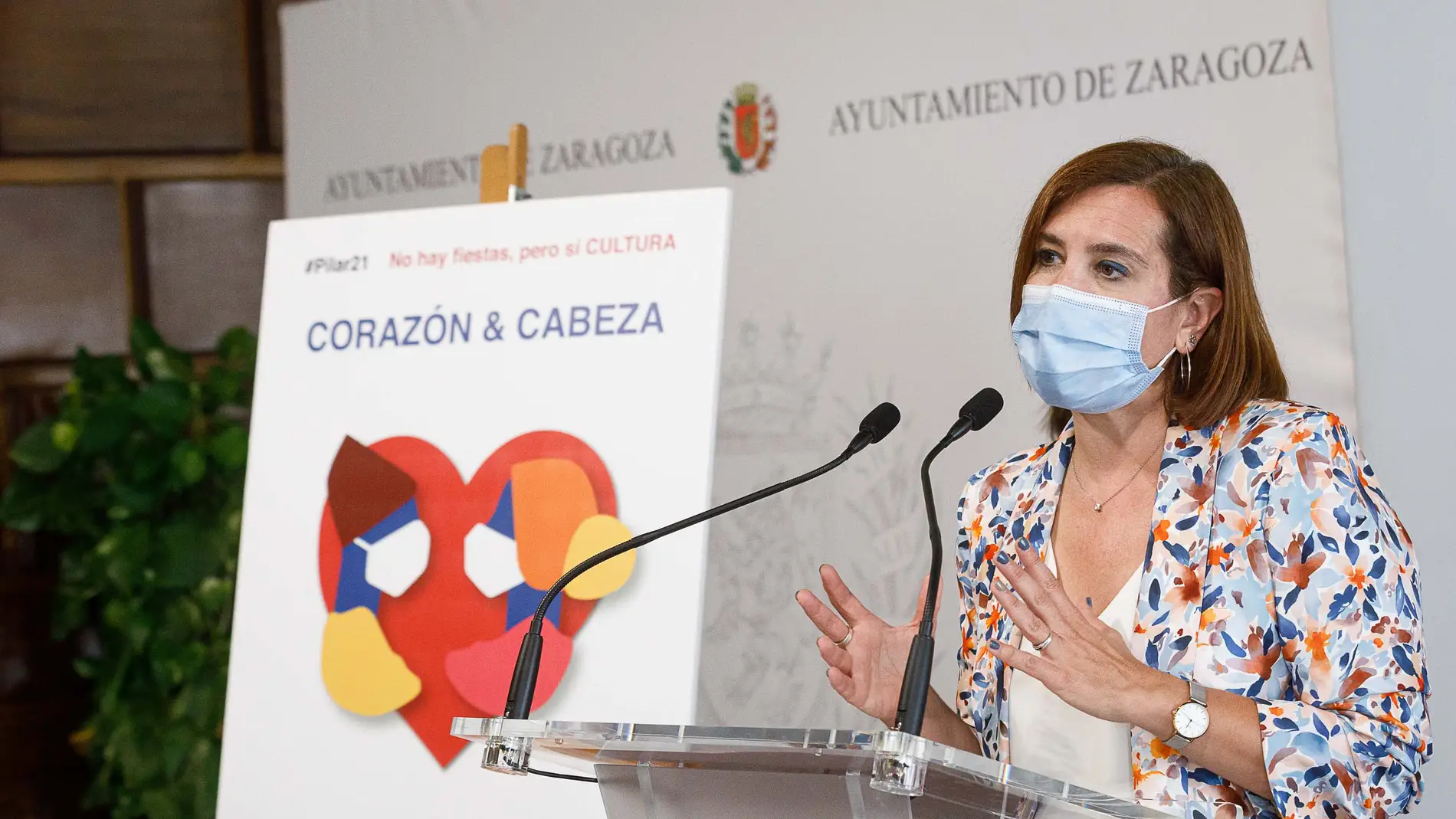 La vicealcaldesa, Sara Fernández, durante la presentación de los actos culturales
