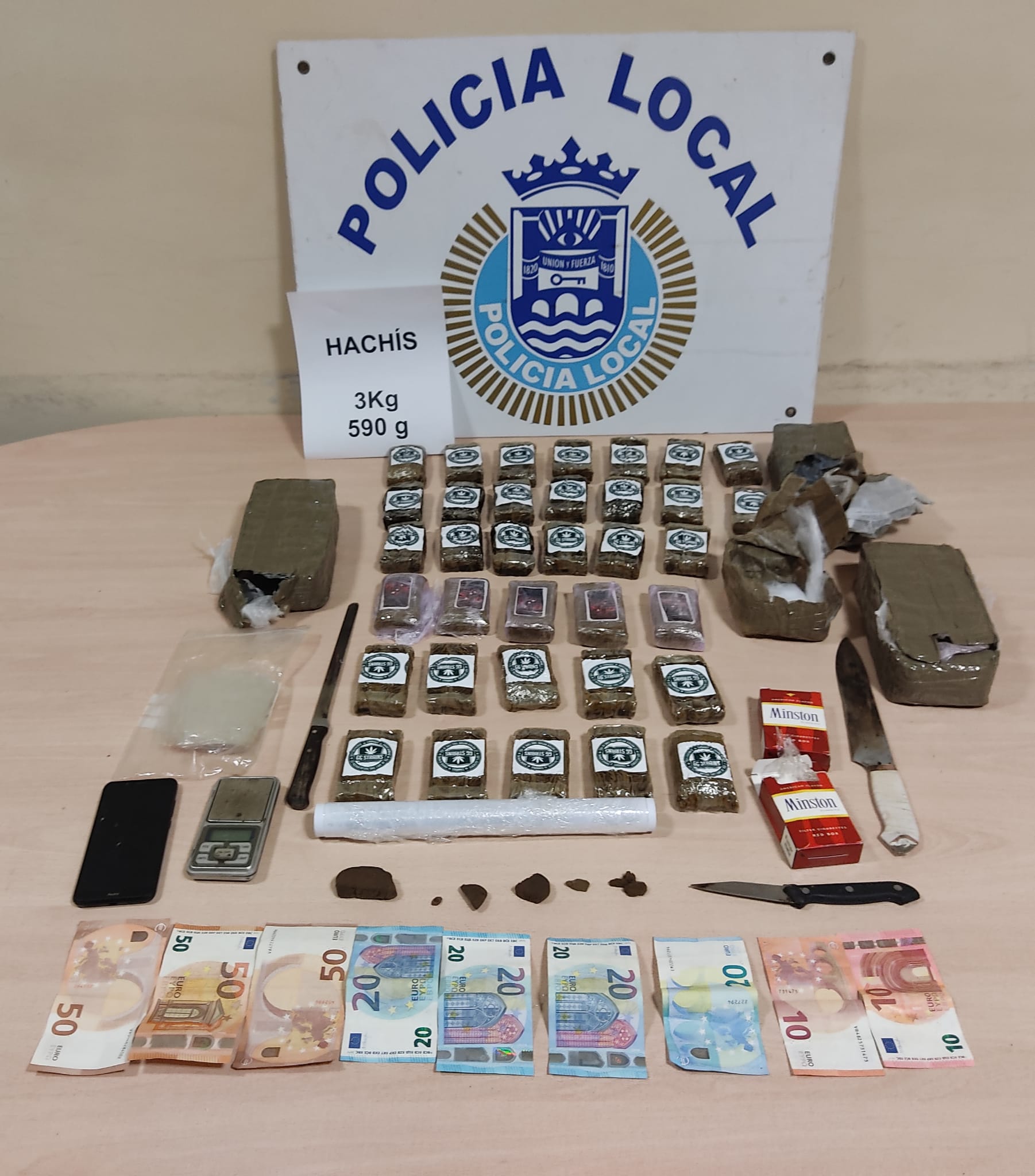 La Policía Local de San Fernando desactiva un punto de menudeo de hachis La Policía Local de San Fernando desactiva un punto de menudeo de hachis