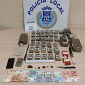 Elementos incautados por el Grupo Lima de la Policía de San Fernando Elementos incautados por el Grupo Lima de la Policía de San Fernando
