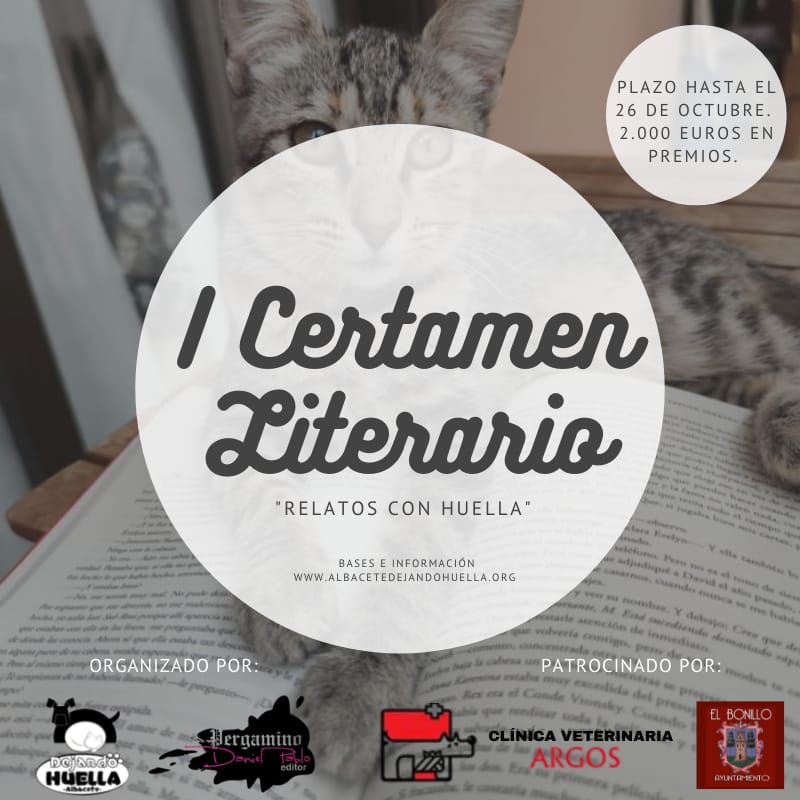 Primer certamen literario “Relatos con Huella “ en busca de historias de convivencia con los animales Primer certamen literario “Relatos con Huella “ en busca de historias de convivencia con los animales