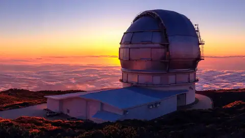 La ceniza del volcan obliga a cerrar los telescopios del IAC en La Palma La ceniza del volcan obliga a cerrar los telescopios del IAC en La Palma