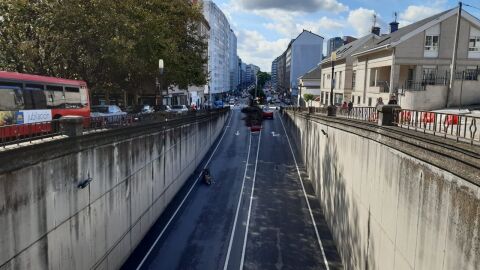 Comienzan las obras en el cruce de la Ronda de Nelle con la Avenida de Arteixo en A Coruña