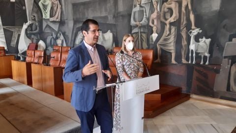 José Manuel Caballero durante la rueda de prensa José Manuel Caballero durante la rueda de prensa