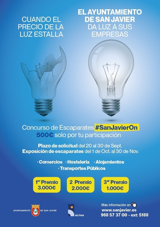 Línea de Ayudas a la hostelería y comercio en San Javier Línea de Ayudas a la hostelería y comercio en San Javier