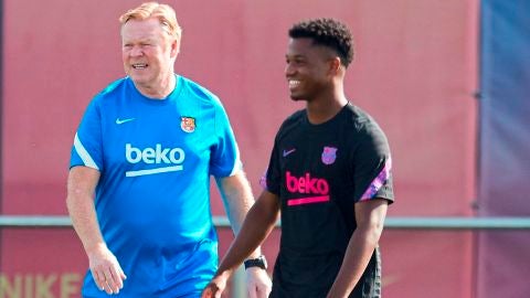 Koeman: "No soy seleccionador, pero Ansu Fati solo jugó 15 minutos"