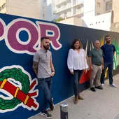 Cultura homenajea a la Semana Santa con un mural diseñado por Alfonso Ortuño y realizado por Mario García y Mariano Sáez Cultura homenajea a la Semana Santa con un mural diseñado por Alfonso Ortuño y realizado por Mario García y Mariano Sáez