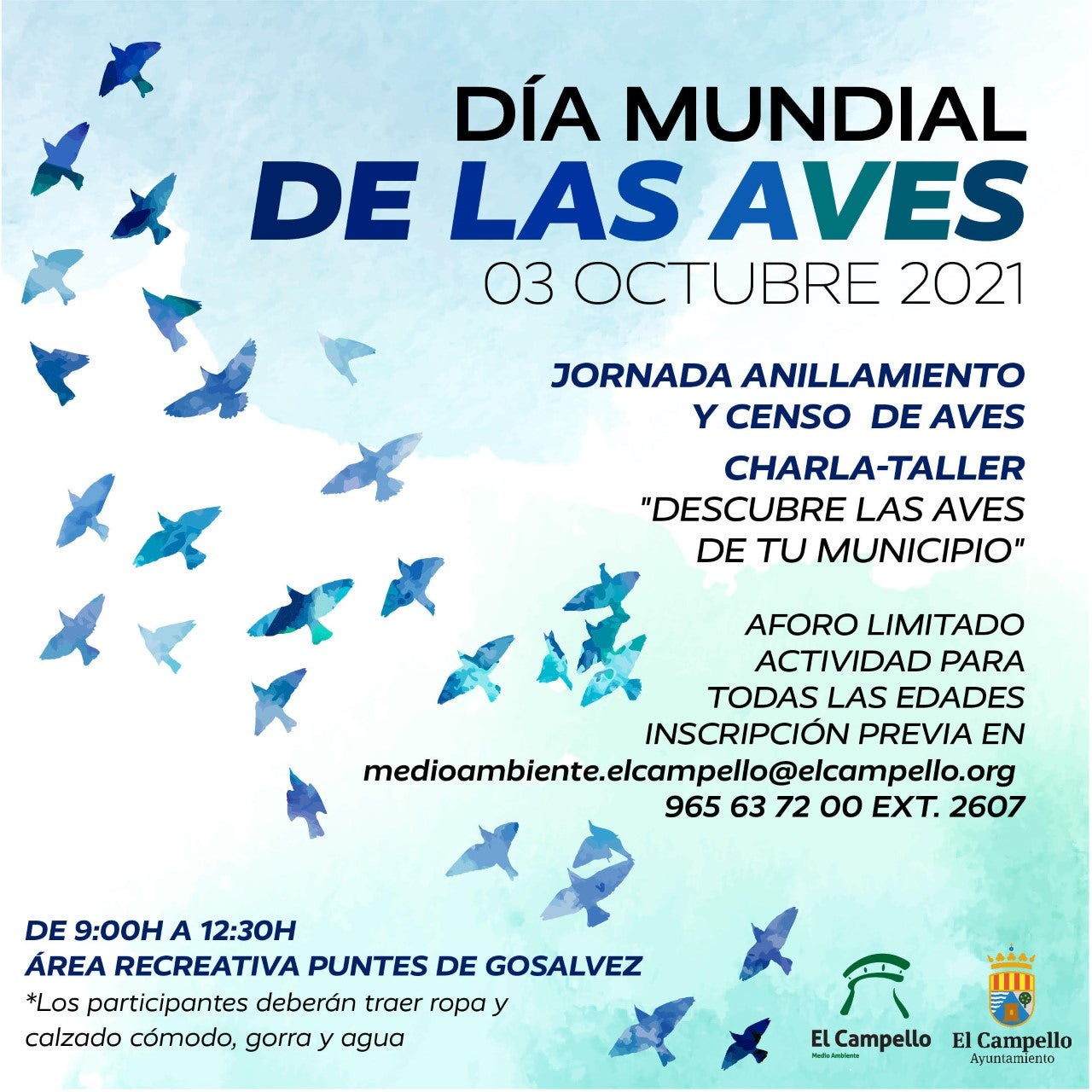 El Ayuntamiento de El Campello se suma un año más al 'Día Mundial de las Aves Migratorias' El Ayuntamiento de El Campello se suma un año más al 'Día Mundial de las Aves Migratorias'