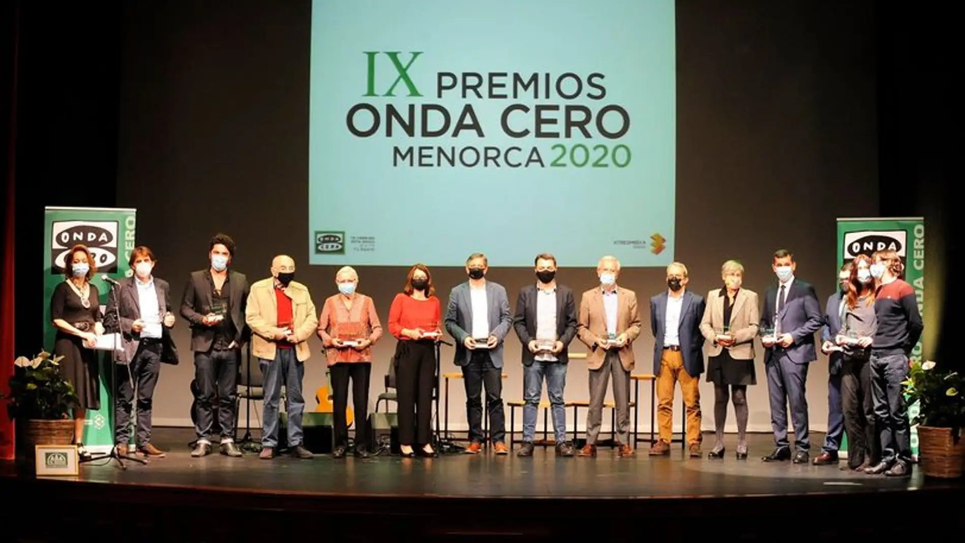 Imagen de la gala de los Premios Onda Cero Menorca 2020. 