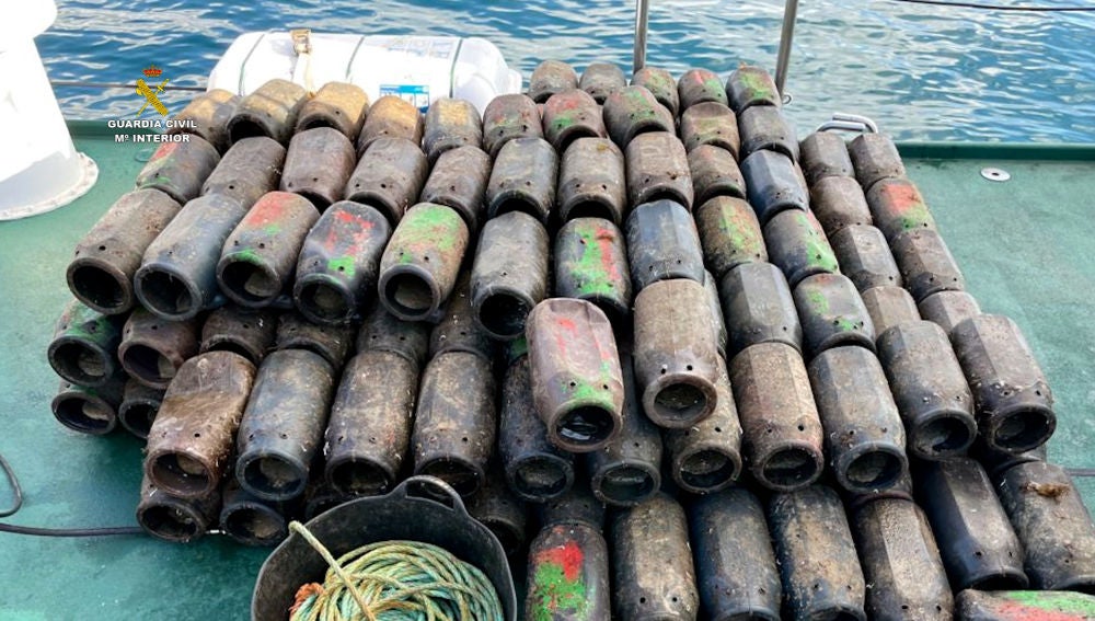 Nasas incautadas por la Guardia Civil en Cantabria