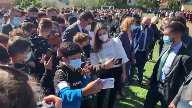 SM La Reina Letizia visita el IES Ciudad de Haro