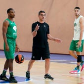 Entrenamiento del Unicaja 
