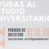 Abierto el plazo de solicitud para las ayudas al estudio universitario por cuarto año 