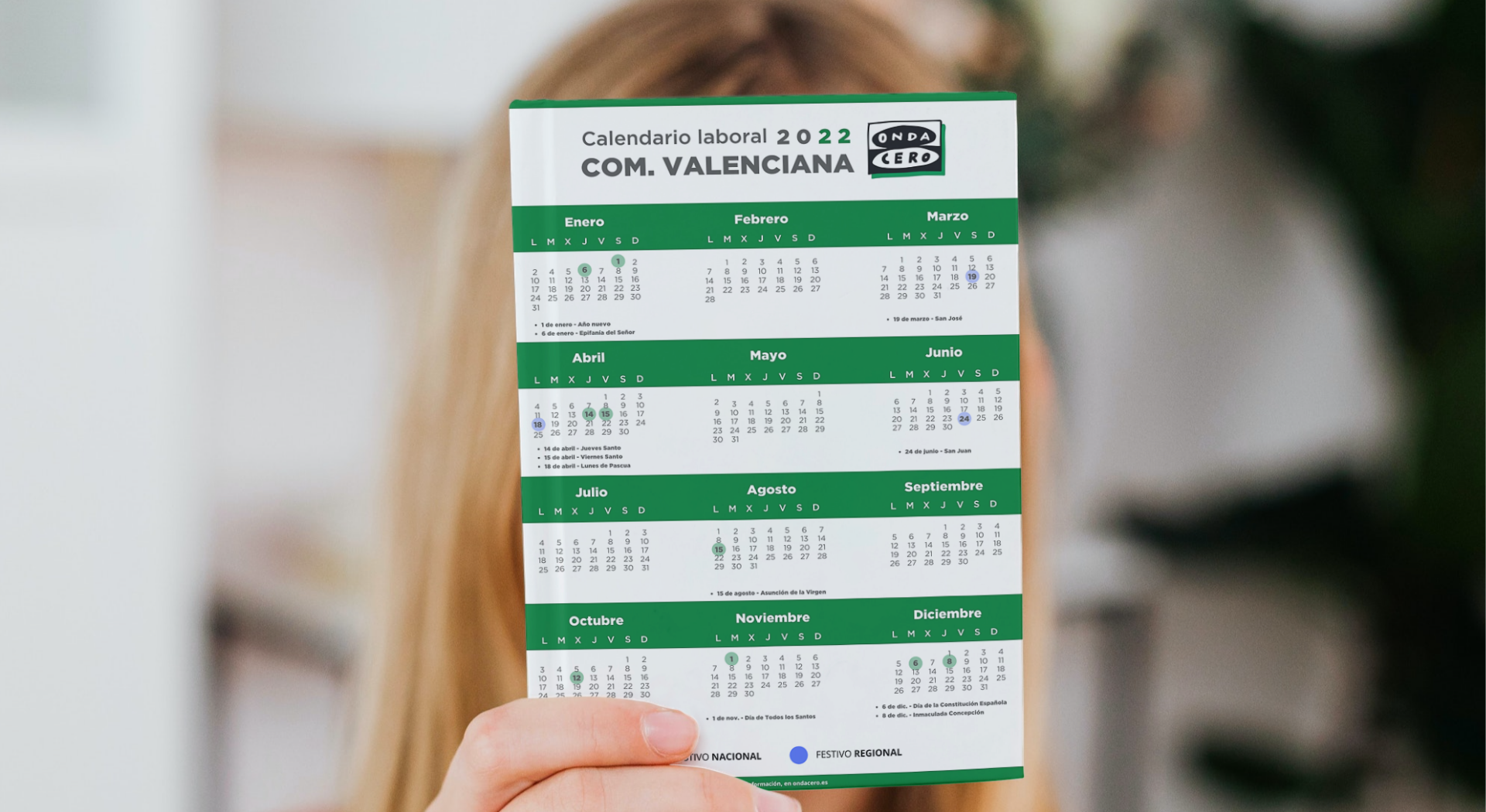 Calendario laboral de la Comunitat Valenciana para 2022: estos son los festivos Calendario laboral de la Comunitat Valenciana para 2022: estos son los festivos