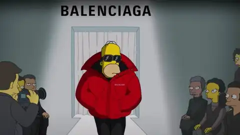 Balenciaga desfila con Los Simpson. Balenciaga desfila con Los Simpson.