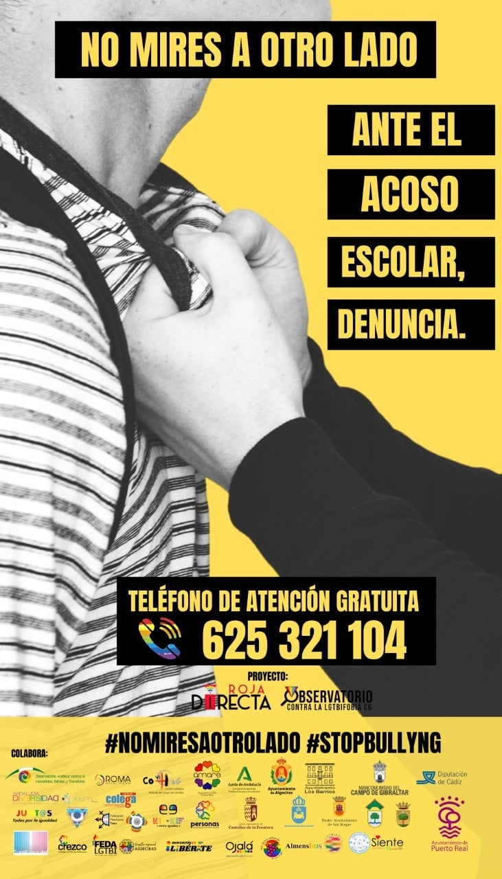 La asociación Roja Directa impulsa una campaña contra el acoso escolar en Puerto Real La asociación Roja Directa impulsa una campaña contra el acoso escolar en Puerto Real