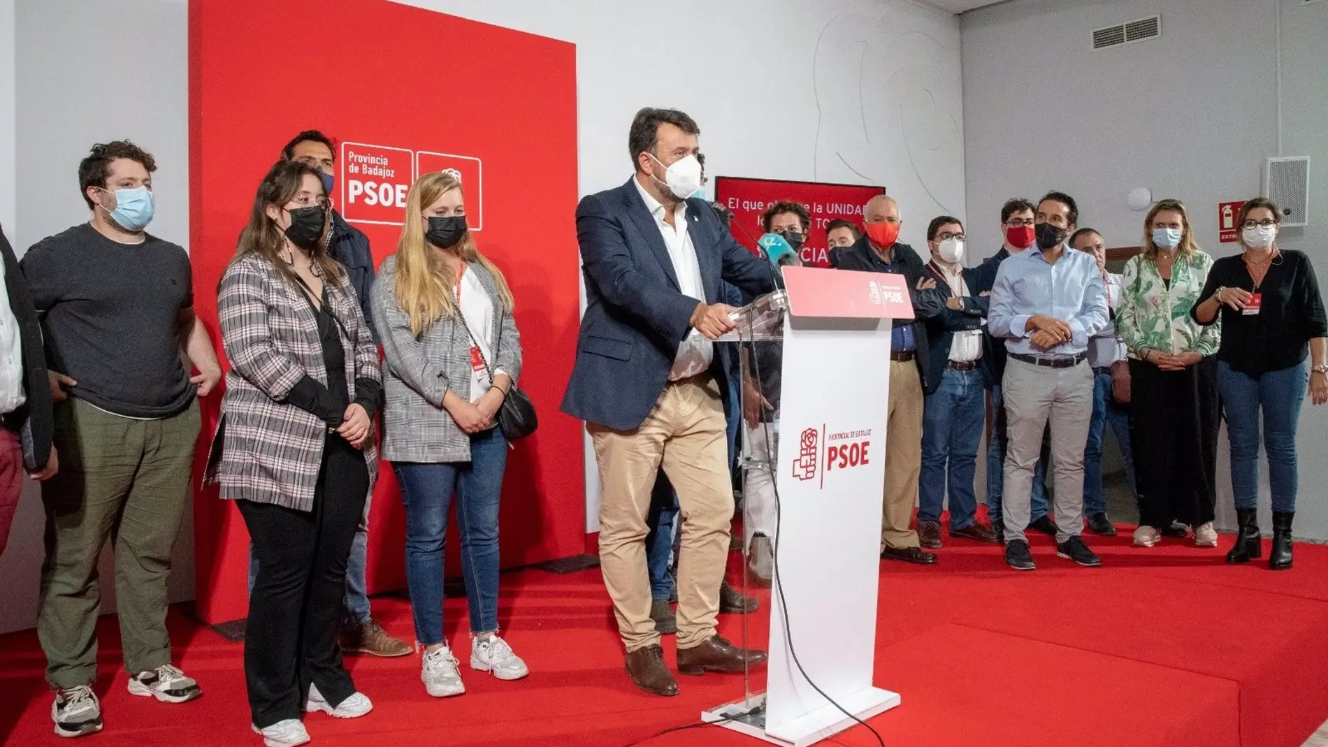 Rafael Lemus obtiene el 77% de los votos para ser reelegido secretario general del PSOE provincial de Badajoz