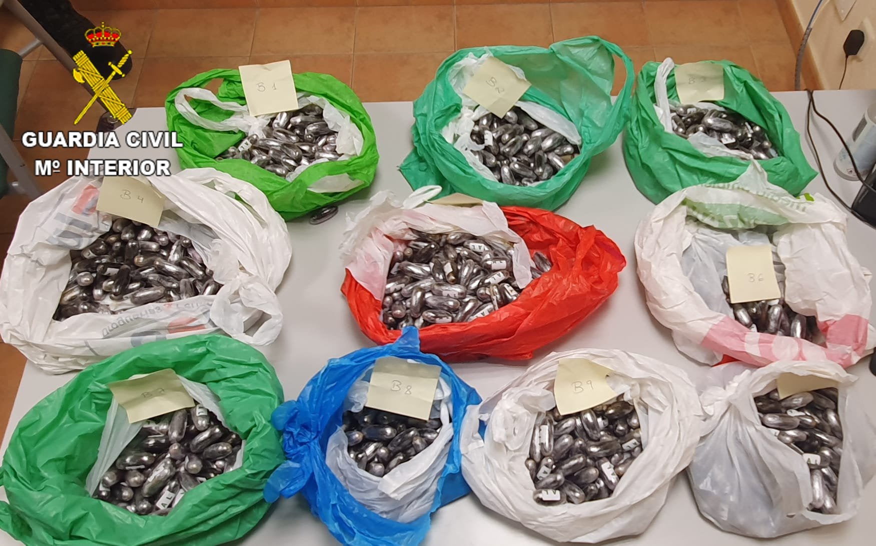 La Guardia Civil incauta más de 1.000 bellotas de hachís en Madridejos La Guardia Civil incauta más de 1.000 bellotas de hachís en Madridejos