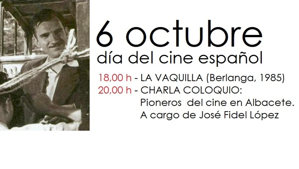 Cartel de la proyección de 'La Vaquilla' en la Filmoteca Cartel de la proyección de 'La Vaquilla' en la Filmoteca