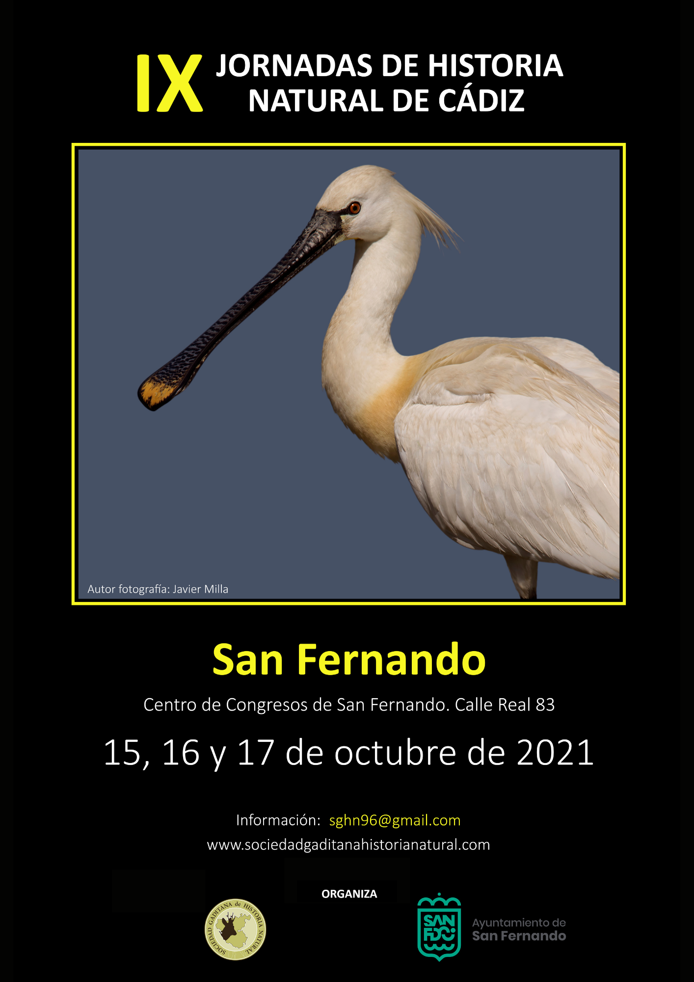 Las Jornadas de Historia Natural de Cádiz se celebrarán en octubre en San Fernando Las Jornadas de Historia Natural de Cádiz se celebrarán en octubre en San Fernando