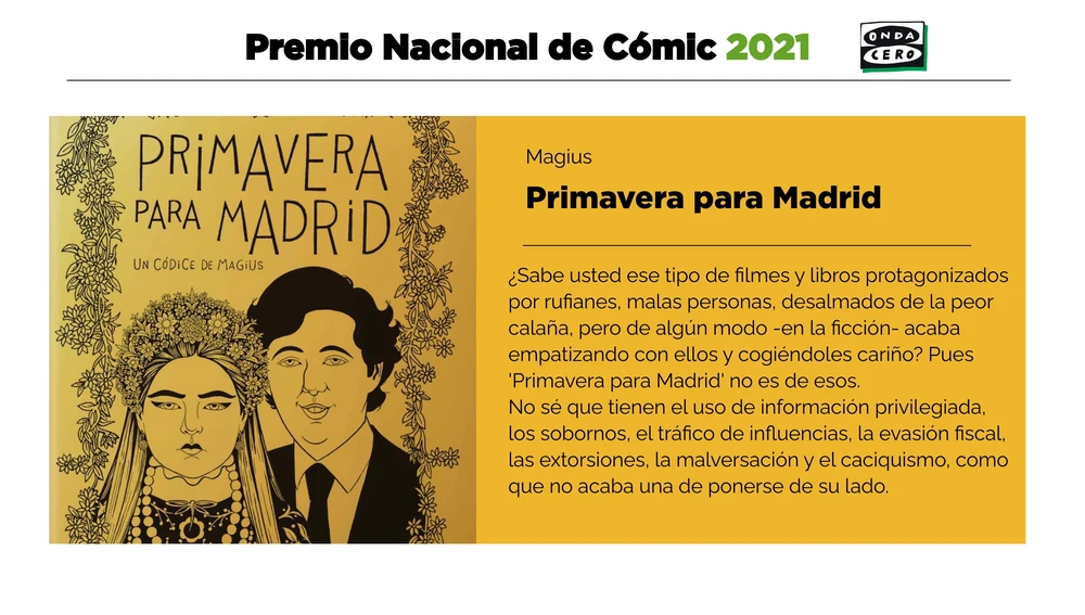 Primavera para Madrid de Magius, Premio Nacional de Cómic 2021 Primavera para Madrid de Magius, Premio Nacional de Cómic 2021
