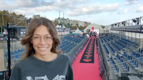 La triatleta aragonesa Susana Luaces