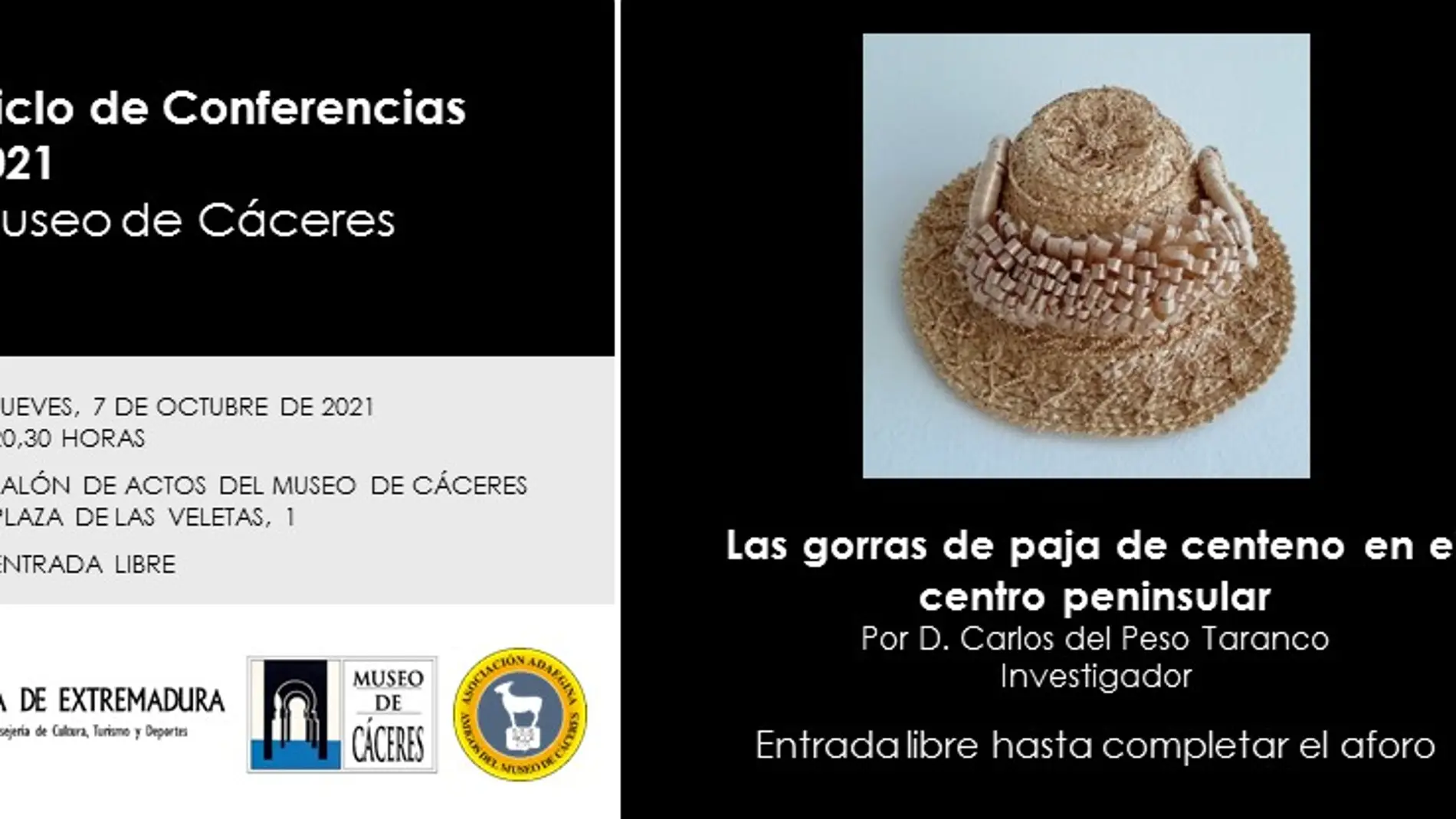 El Museo de Cáceres retoma las conferencias tras año y medio de parón por la pandemia