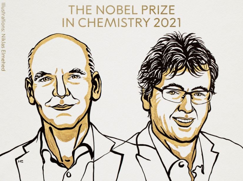 Los científicos Benjamin List y David W.C. MacMillany, ganadores del Premio Nobel de Química 2021 Los científicos Benjamin List y David W.C. MacMillany, ganadores del Premio Nobel de Química 2021