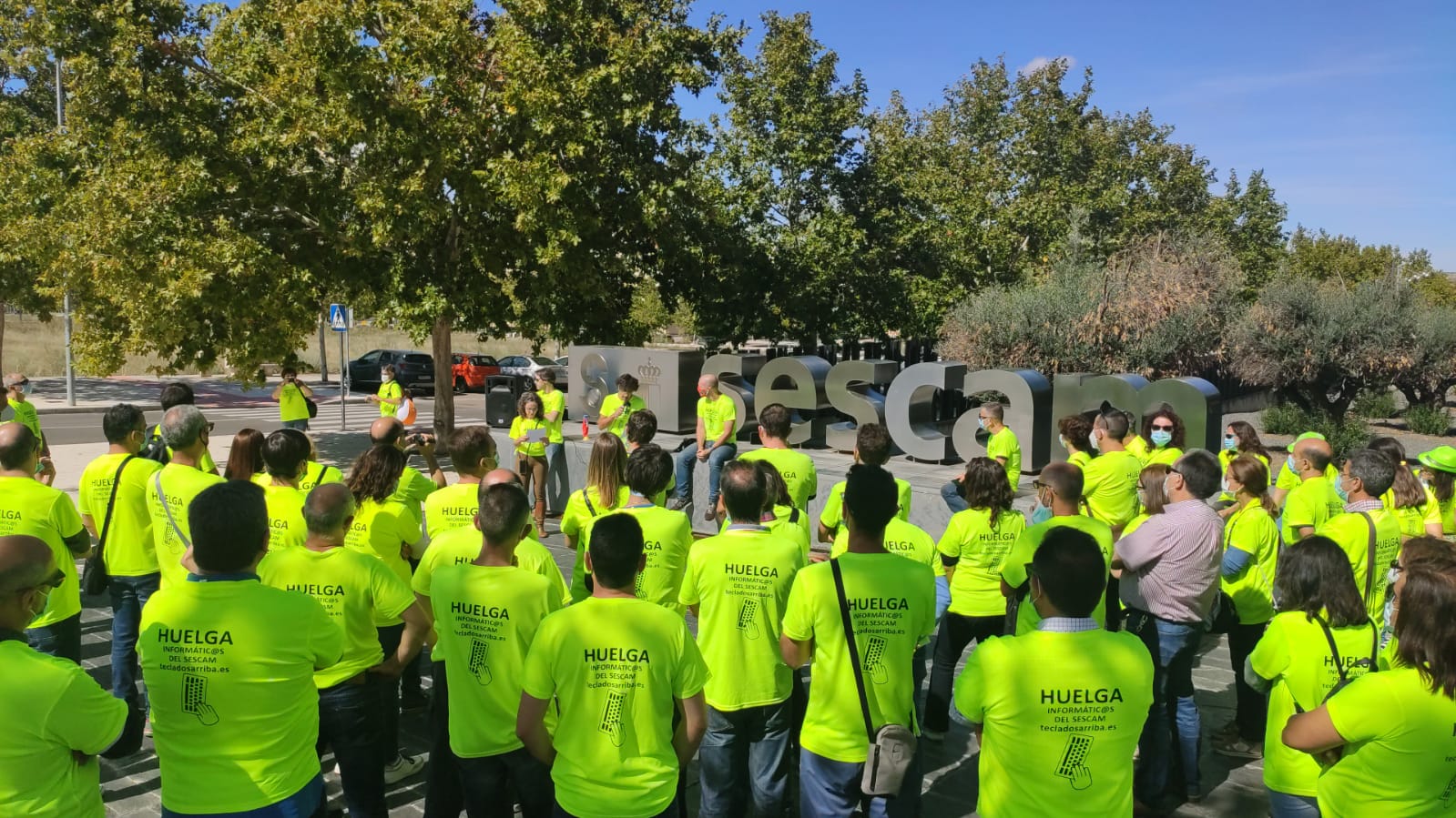 Hoy han realizado una caravana de protesta en Toledo Hoy han realizado una caravana de protesta en Toledo