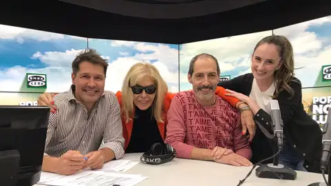 Manuel Bandera, con Jaime Cantizano, Bibiana e Isabel Lobo, en Por fin no es lunes Manuel Bandera, con Jaime Cantizano, Bibiana e Isabel Lobo, en Por fin no es lunes