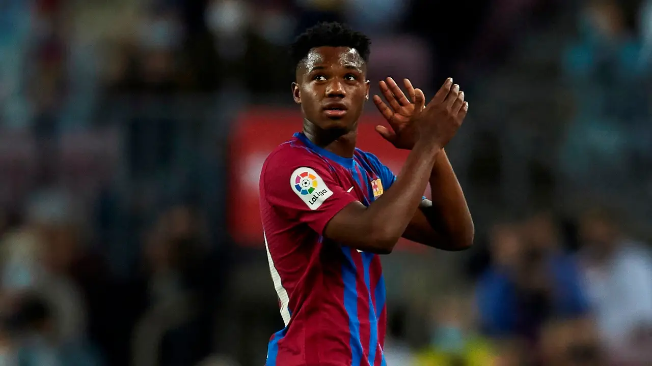 Ansu Fati, con el Barça Ansu Fati, con el Barça