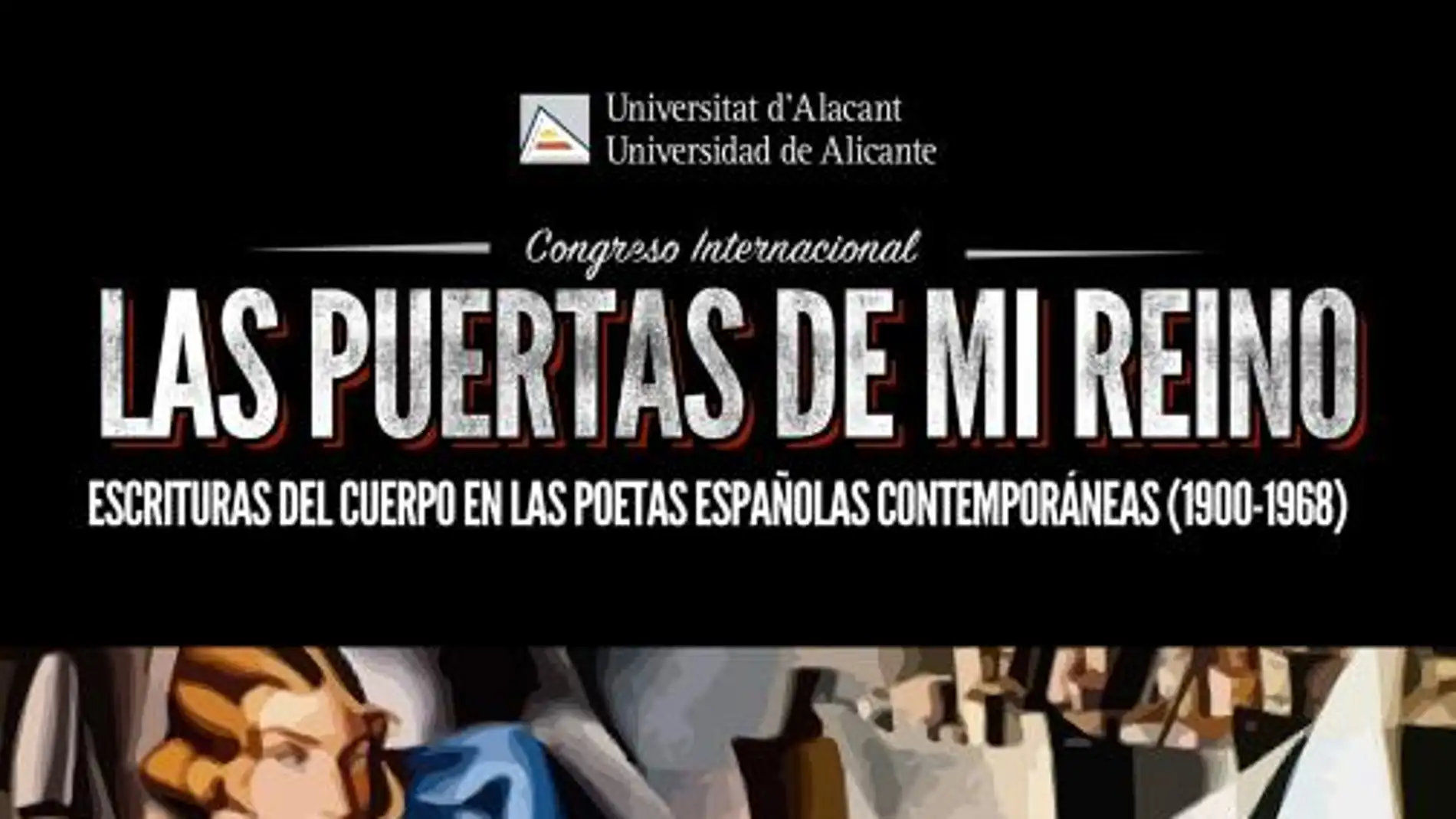 Cartel anunciador del Congreso en la Universidad de Alicante 